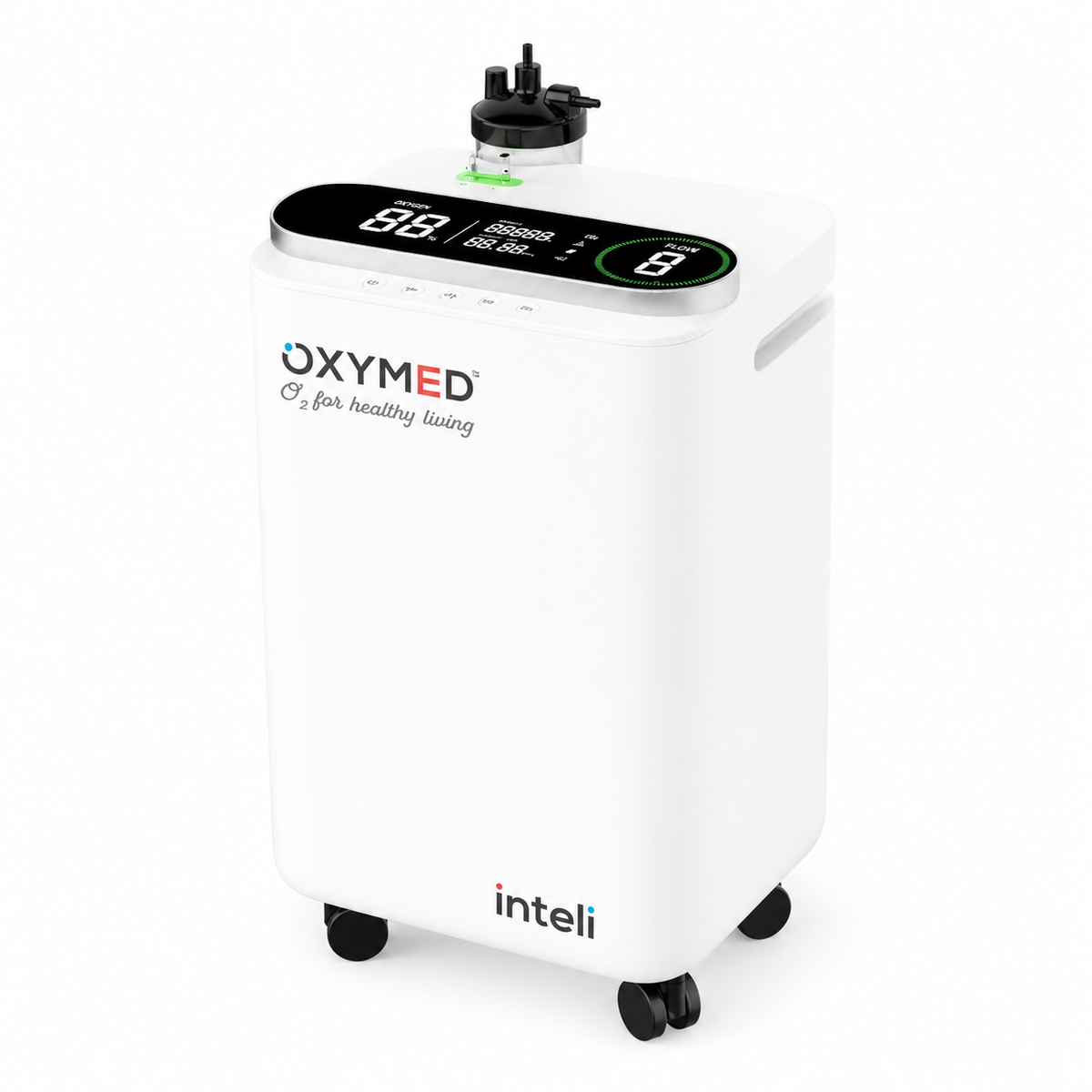 Buy Oxymed Cure 5 LPM oxygen concentrator at ₹34,000. Warranty, COD & EMI. Delivery in Bhubaneswar, Odisha & across India.